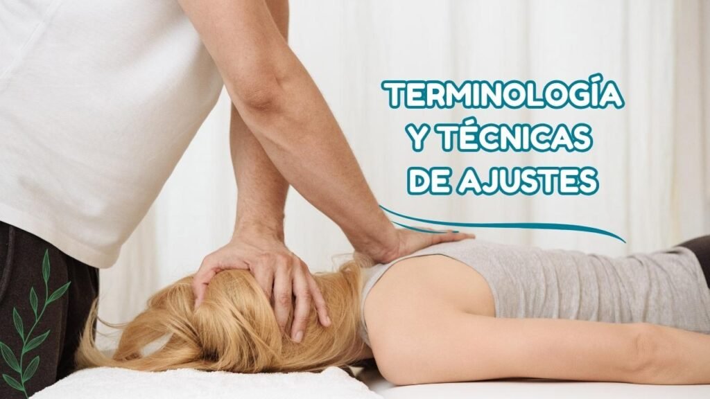 Ajuste quiropráctico, junto al titulo Terminología y técnicas de ajustes