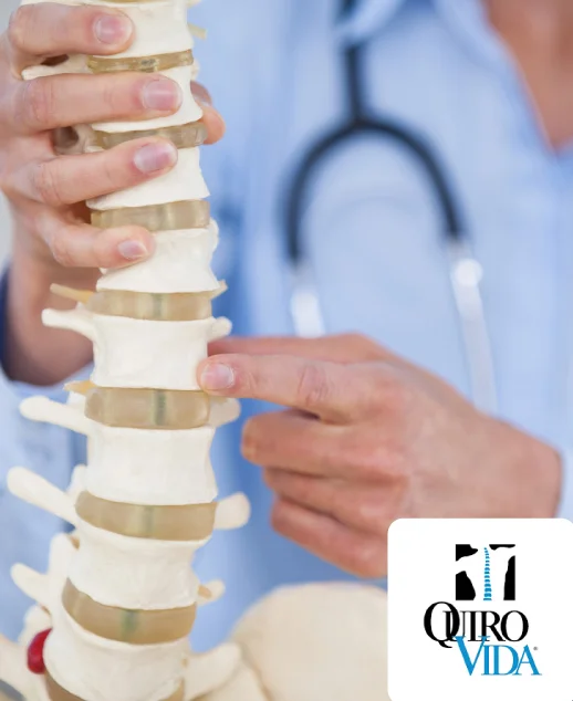 mano señalando Columna vertebral