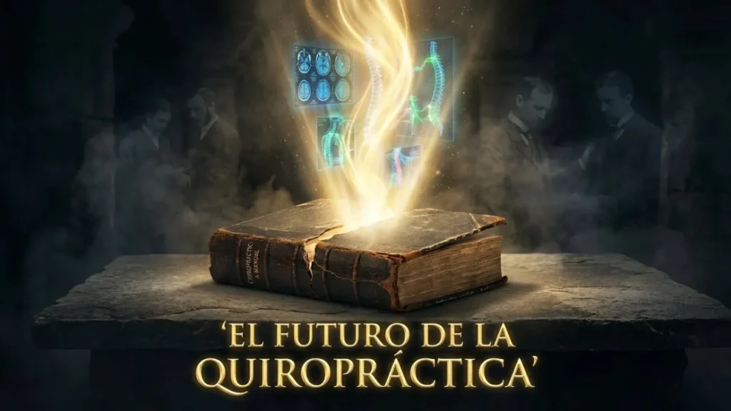 libro de historioa abierto y de fondo los precursores de la quiropraxia